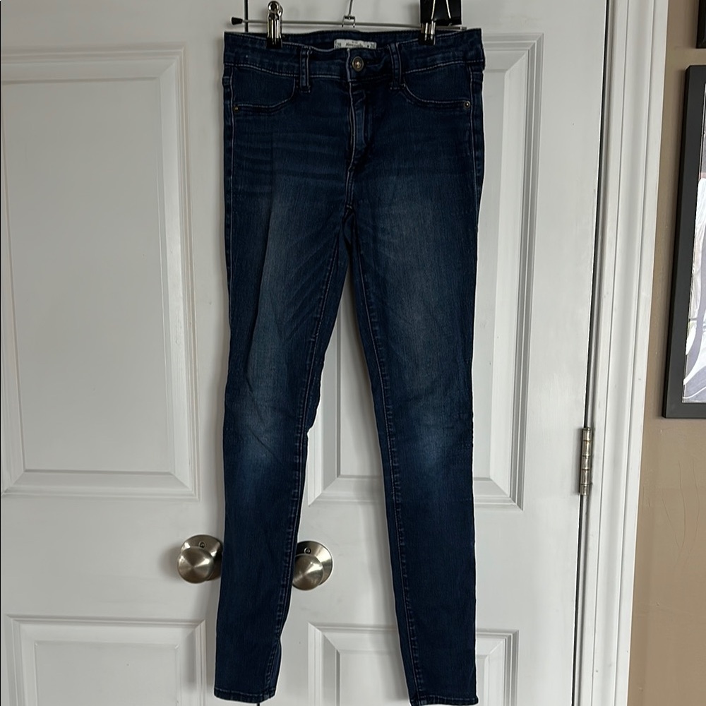 Abercrombie & Fitch Blue Jeggings with Classic Denim Look